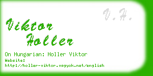 viktor holler business card
